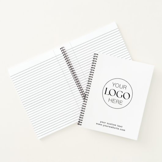 Moderne professionele zakelijke Logo minimalistisc Notitieboek (Binnen)