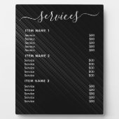 Moderne professionele zakelijke prijslijst fotoplaat (Voorkant)