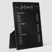 Moderne professionele zakelijke prijslijst fotoplaat (Zijkant)