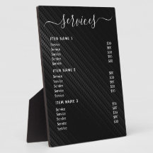 Moderne professionele zakelijke prijslijst