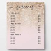 Moderne professionele zakelijke prijslijst fotoplaat (Voorkant)