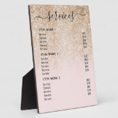 Moderne professionele zakelijke prijslijst fotoplaat (Zijkant)