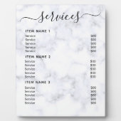 Moderne professionele zakelijke prijslijst fotoplaat (Voorkant)