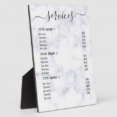 Moderne professionele zakelijke prijslijst fotoplaat (Zijkant)