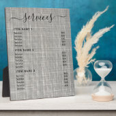 Moderne professionele zakelijke prijslijst fotoplaat (Zijkant)