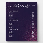 Moderne professionele zakelijke prijslijst fotoplaat (Voorkant)