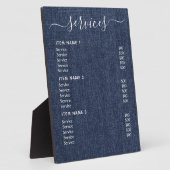 Moderne professionele zakelijke prijslijst fotoplaat (Zijkant)