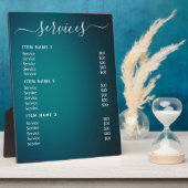 Moderne professionele zakelijke prijslijst fotoplaat (Zijkant)