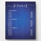 Moderne professionele zakelijke prijslijst fotoplaat (Voorkant)