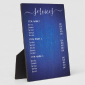 Moderne professionele zakelijke prijslijst fotoplaat (Zijkant)