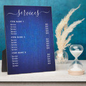 Moderne professionele zakelijke prijslijst fotoplaat (Zijkant)