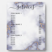 Moderne professionele zakelijke prijslijst fotoplaat (Voorkant)