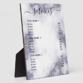 Moderne professionele zakelijke prijslijst fotoplaat (Zijkant)