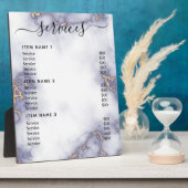 Moderne professionele zakelijke prijslijst fotoplaat (Zijkant)