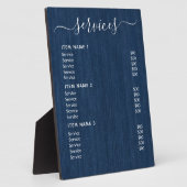 Moderne professionele zakelijke prijslijst fotoplaat (Zijkant)