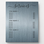 Moderne professionele zakelijke prijslijst fotoplaat (Voorkant)