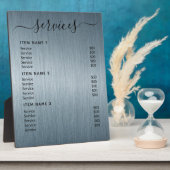 Moderne professionele zakelijke prijslijst fotoplaat (Zijkant)