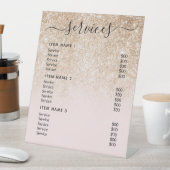 Moderne professionele zakelijke prijslijst reclamebord met voetstuk (Insitu)