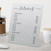 Moderne professionele zakelijke prijslijst reclamebord met voetstuk (Insitu)