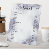 Moderne professionele zakelijke prijslijst reclamebord met voetstuk (Insitu)