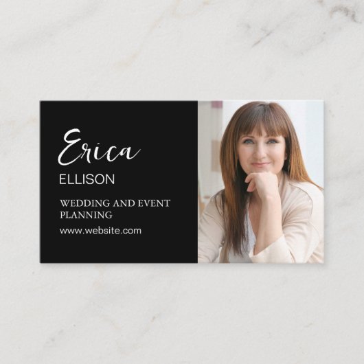 Moderne professionele zakelijke QR code foto Visitekaartje (Voorkant)