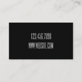 Moderne professionele zangerkaart visitekaartje (Achterkant)