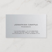 Moderne, professionele zilver stijlvolle design lu visitekaartje (Voorkant)