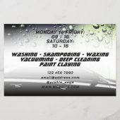 Moderne professionele zilvertoonauto flyer (Achterkant)