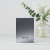 Moderne, professionele zwarte en witte legante vle visitekaartje (Staand voorkant)