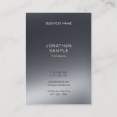 Moderne, professionele zwarte en witte legante vle visitekaartje (Achterkant)