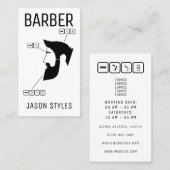 Moderne professionele zwarte illustratie visitekaartje (Voorkant / Achterkant)