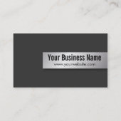 Moderne professionele zwarte Realtor-foto Visitekaartje (Achterkant)