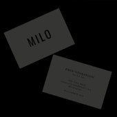 Moderne Professionele Zwarte Typografie Classy Lux Visitekaartje