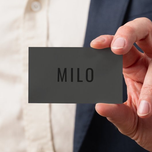 Moderne Professionele Zwarte Typografie Classy Lux Visitekaartje