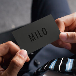 Moderne Professionele Zwarte Typografie Classy Lux Visitekaartje