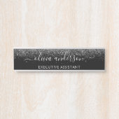 Moderne professionele zwarte zilver met reservegli deurbordje (Voorkant)