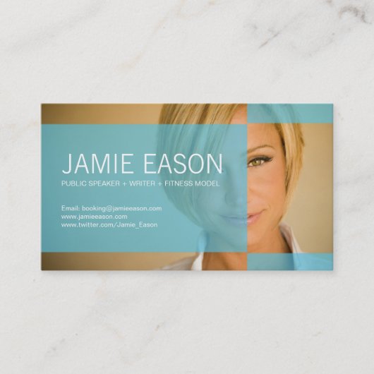 Moderne profielkaart - Jamie Eason Visitekaartje (Voorkant)