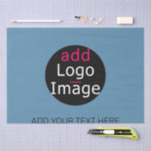 Moderne promo  Business Dusty Blue Wrap Tissuepapier (Craft)