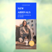 Moderne promotie Foto Blue Business Ads Raamsticker (Vel 3)