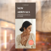 Moderne promotie Foto Brown Business Adds Raamsticker (Vel 2)