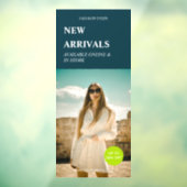 Moderne promotie Foto groene zakelijke advertentie Raamsticker (Vel 3)