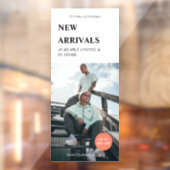 Moderne promotie Foto zwart-zakelijke advertenties Raamsticker (Vel 2)