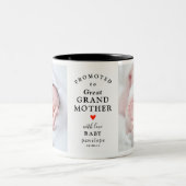 Moderne promotie naar grootmoeder 2-fototoestel tweekleurige koffiemok (Center)