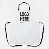 Moderne promotie voor zakelijke logo op maat schort (Voorkant)