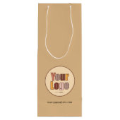 Moderne Promotionele Bedrijfs Sjabloon van de Logo Wijn Cadeautas (Achterkant)