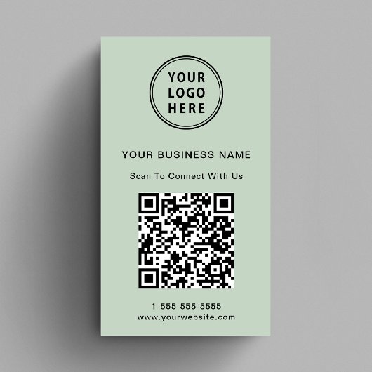 Moderne promotionele Logo QR code salie Visitekaartje