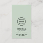 Moderne promotionele Logo QR code salie Visitekaartje (Achterkant)