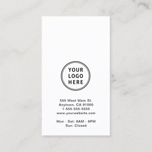 Moderne promotionele Logo QR-code Visitekaartje (Achterkant)