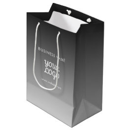 Moderne promotionele logo & tekst | Aanpasbare kle Medium Cadeauzakje