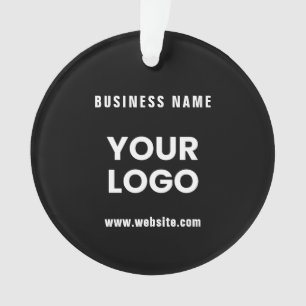 Moderne promotionele logo & tekst   Aanpasbare kle Ornament